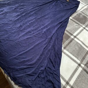 Renee C. Navy Maxi Skirt